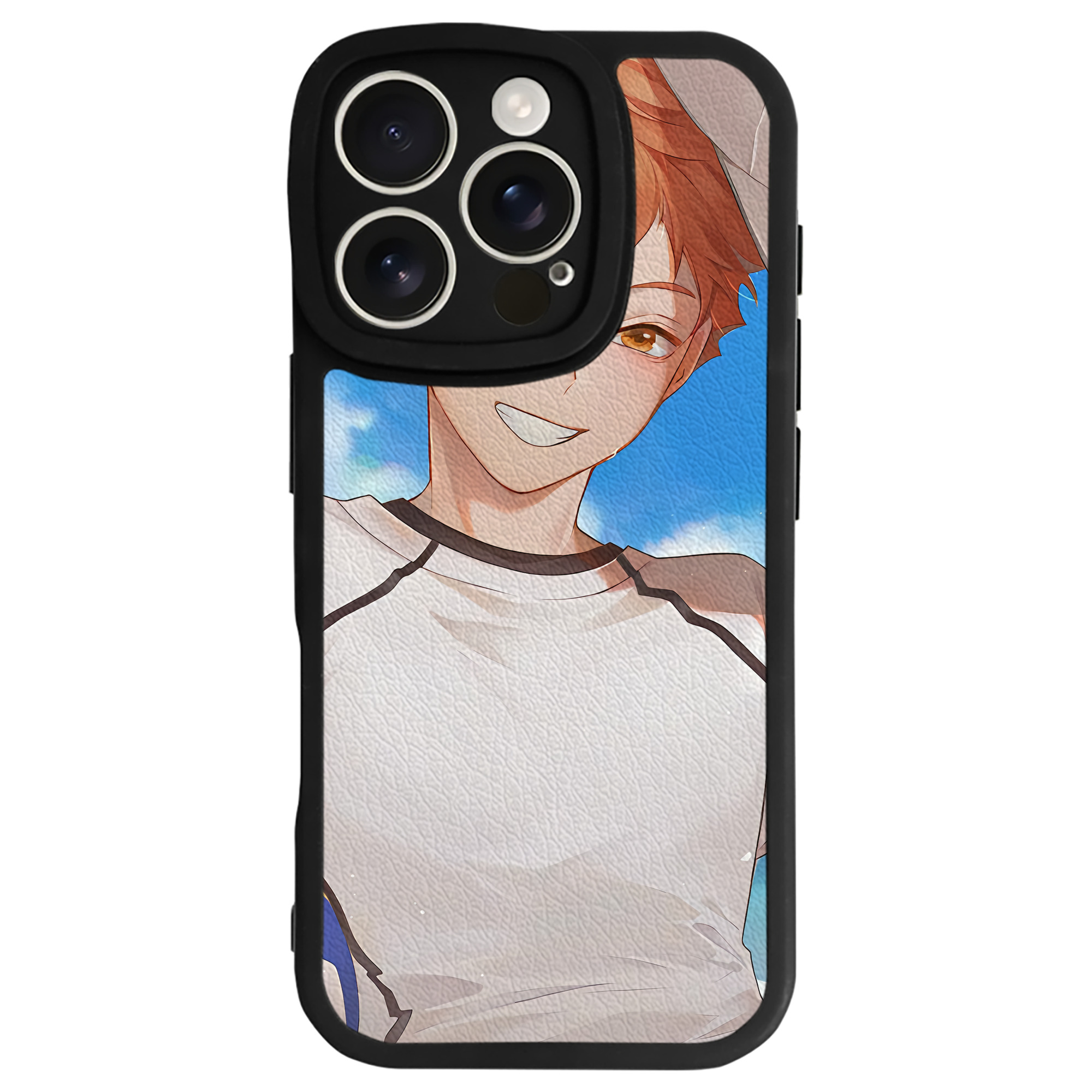 （画像用） ハイキュー!! Haikyu!! 【iPhone 16シリーズ対応】シリコンスマホケース（レザー調） 材質：シリコン
